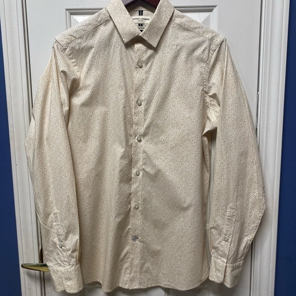 Crosby & Howard stretch Button Down Long Sleeve Shirt Mens M - Picture 1 of 9